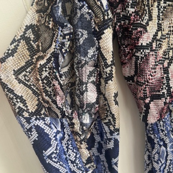 NWT PARKER Gladis Snake Skin Print Silk Dress, Sz S - Picture 6 of 6